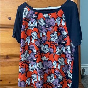 Ann taylor floral blouse